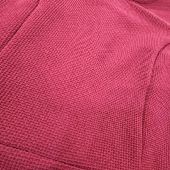 Sheinside Maroon & Black Bodycon Faux Wrap Dress Women's Medium Stretch EUC - Picture 3 of 11